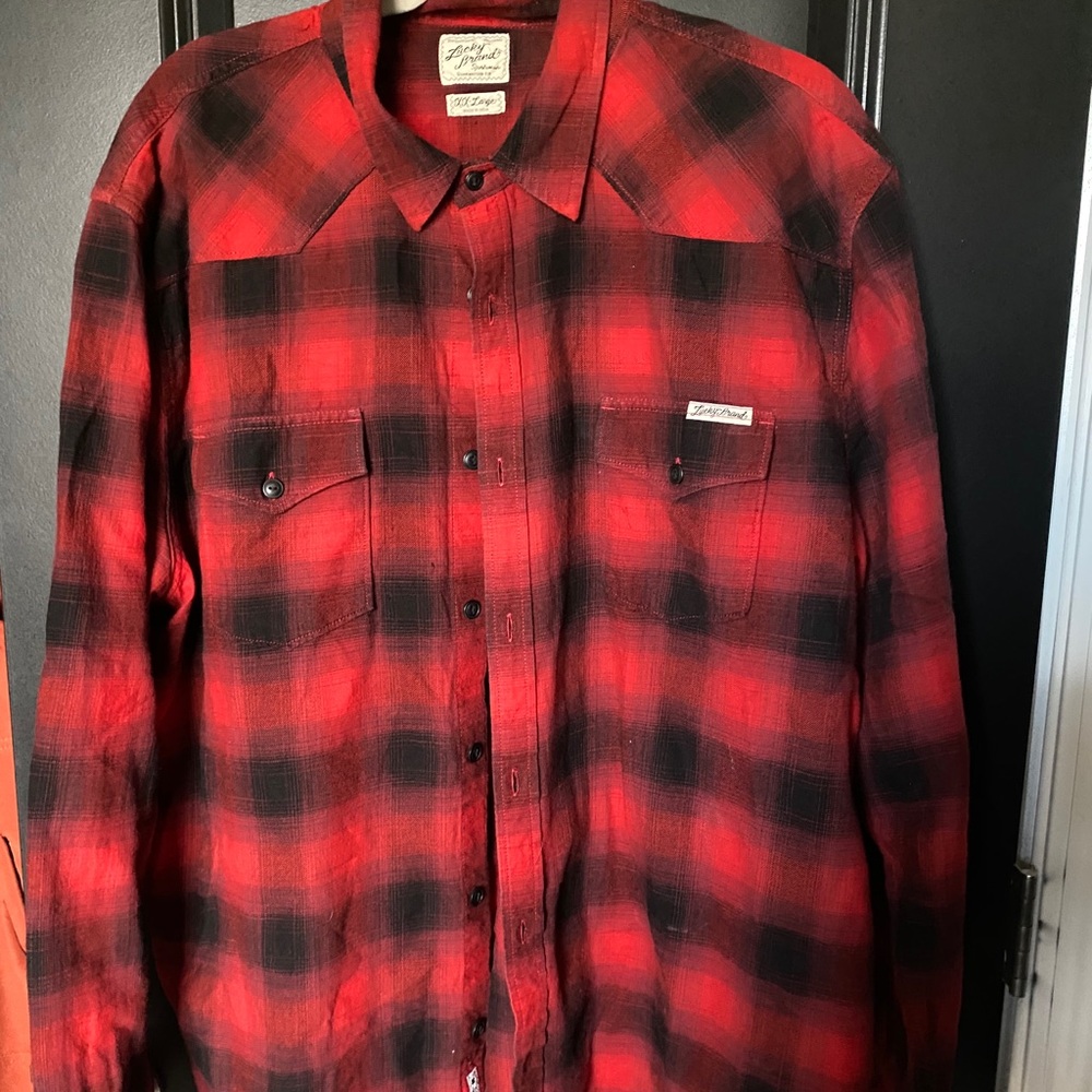 Lucky brand men’s flannel XXL